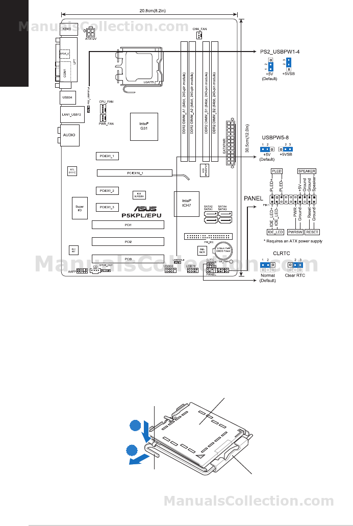 Схема asus p5kpl am