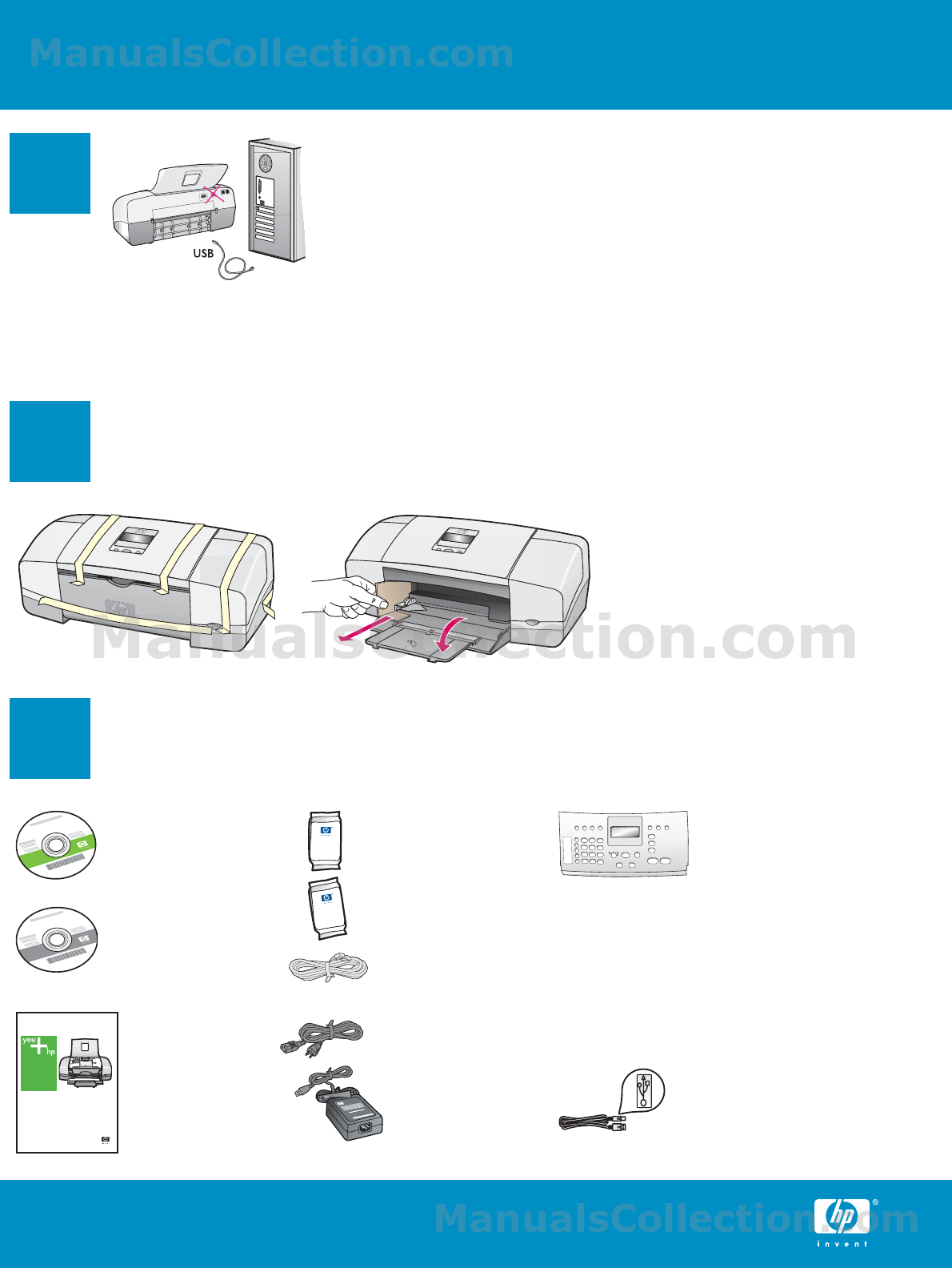 HP Officejet 4315v 설치 포스터 (한국어)