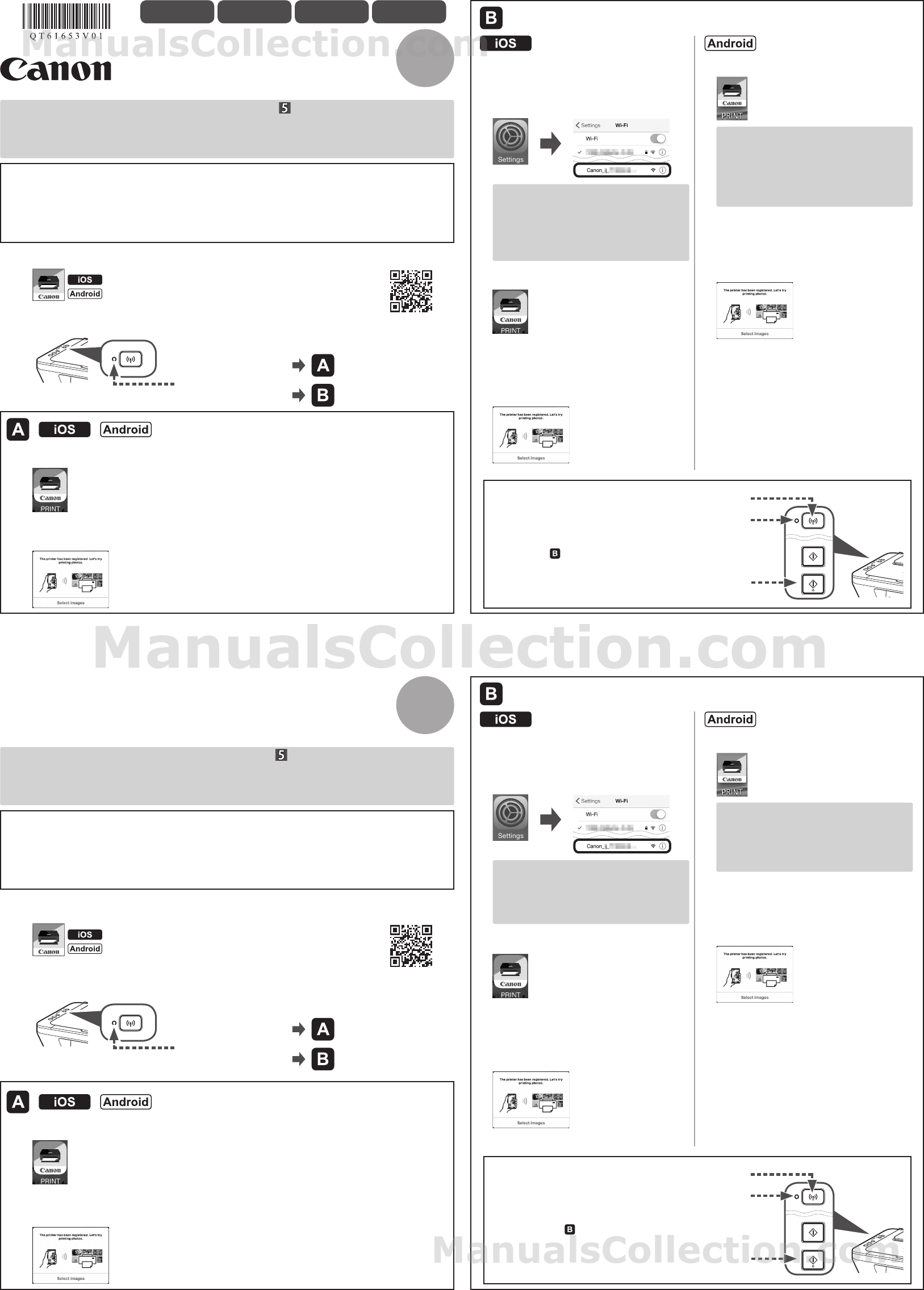 Canon PIXMA MG3051 MG3000 series Getting Started Guide (software