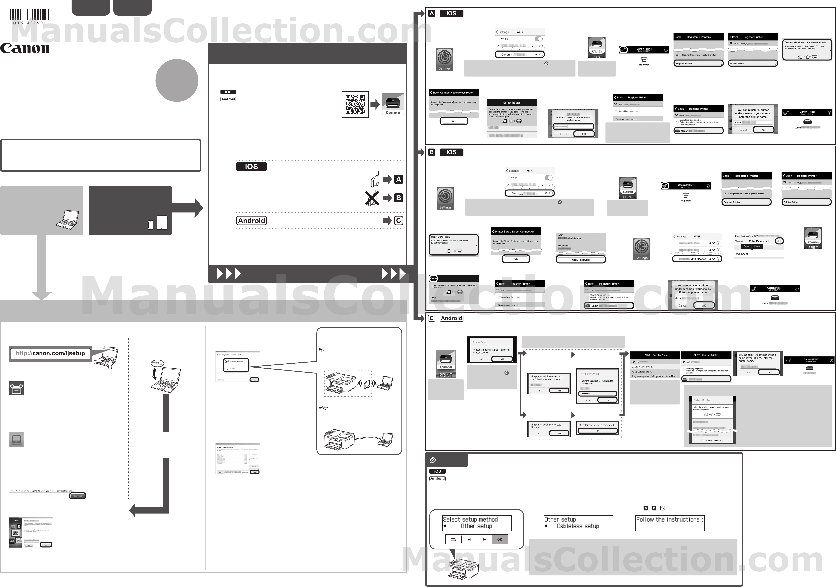 Canon PIXMA MX494 MX490 series Getting Started Guide (software