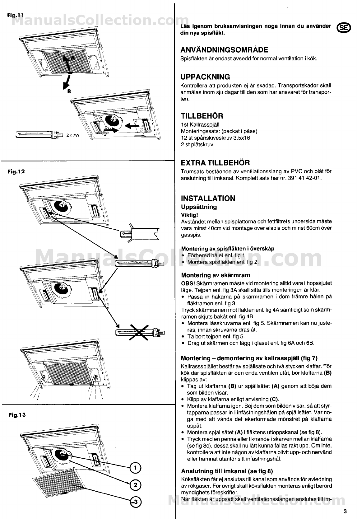 Electrolux CK560 Manual (Svenska) - page 3